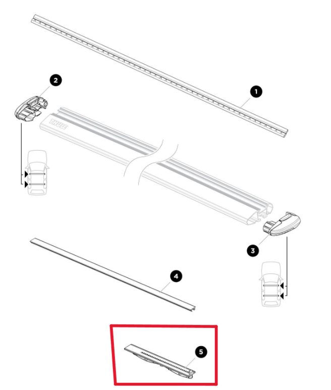 Thule 1500052991 Balance intelligente 1080 (WingBar Evo 108)