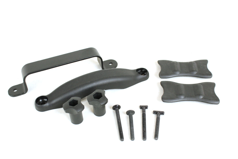 <p>Single HullRaiser to HullRaiser Aero conversion assembly.</p> <p>2 of these kits are required to convert 1 kayak's worth of HullRaisers to fit aero bars - one for the front carrier and one for the rear. </p> <p><span><strong>Includes</strong>:</span></p> <ul> <li>Top Bale</li> <li>Lower Bale</li> <li>Base Pad</li> <li>Two 20x2" bolts (one carriage, one T bolt)</li> <li>Two 1/4 -20 2.5" bolts (carriage and T bolt)</li> </ul>