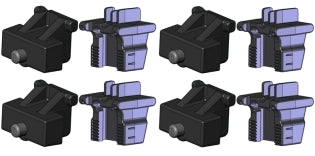 <p>Pin Adapter kit for Railgrab. Kit includes 4 short claw bases and 4 pin adapters.</p>