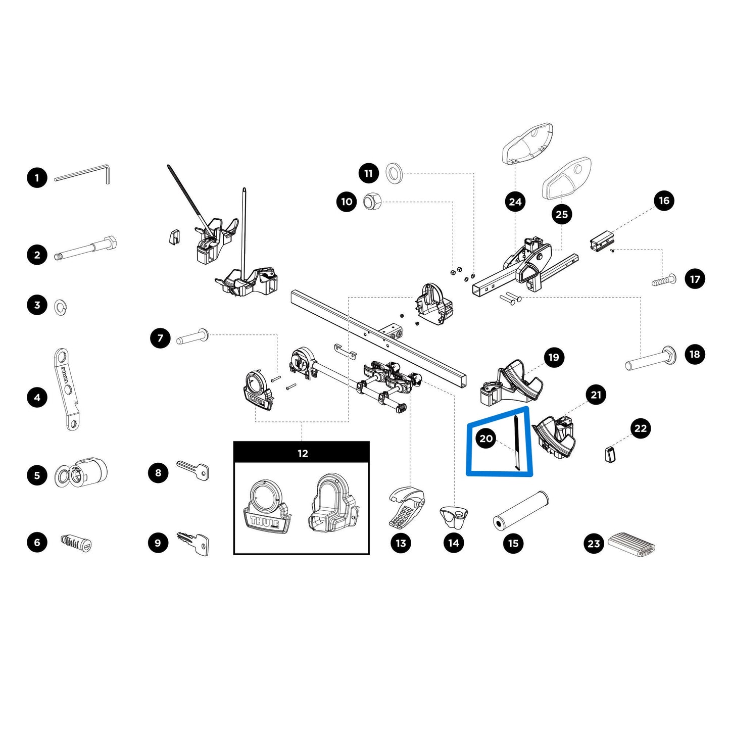 Thule 1500056325 Ratchet Strap (DoubleTrack Pro)