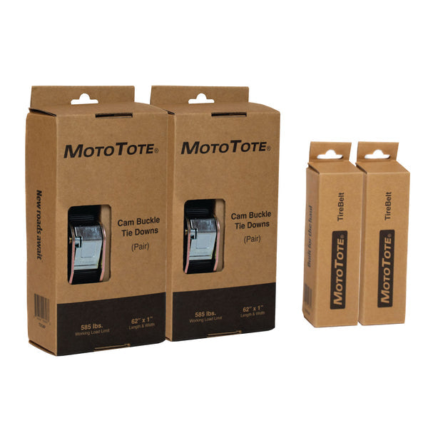 MotoTote Dual E-Bike Tie Down Bundle