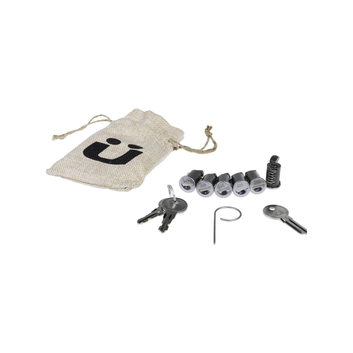Lot de 4 noyaux de serrure pour Thule, système à une clé Lot de 4 noyaux de serrure pour Thule, système à une clé
