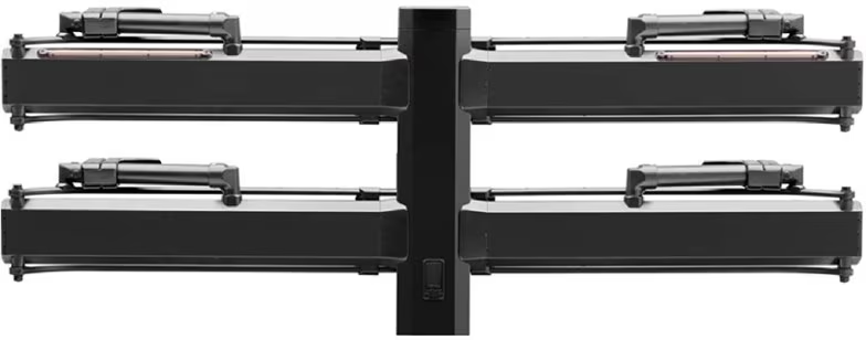 Porte-vélos Kuat Piston Pro X Add On LED Dual Ratchet Platform Rack avec Kashima - 2 vélos - Gris galaxie - D'OCCASION