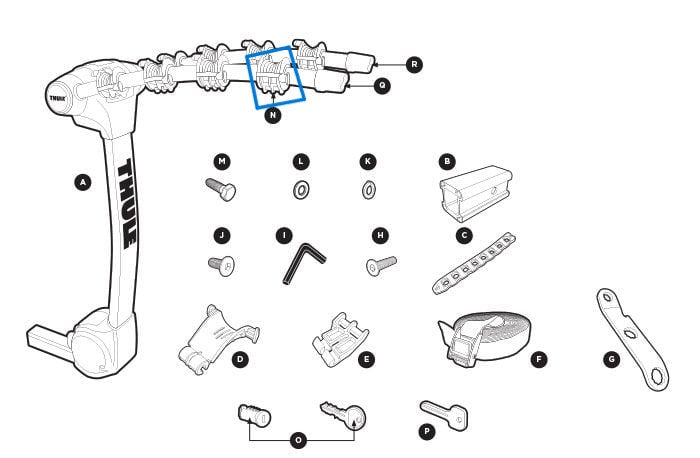 Thule 1500056127 Hold Fast Cradle (Vertex)