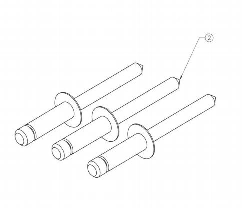 <p>Replacement steel rivets for Landing Pad 21. Includes three rivets.</p>