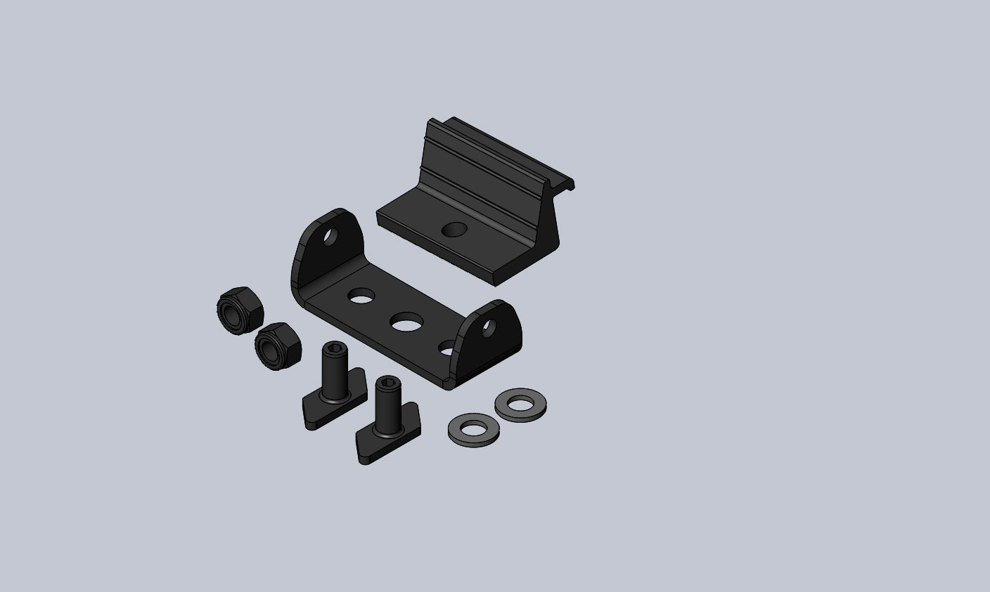 <p>Replacement hardware for the mounting blocks on LockNLoad platforms. Includes one clamp, one u-bracket, two t-bolts, two flat washers, and two nyloc nuts.</p>