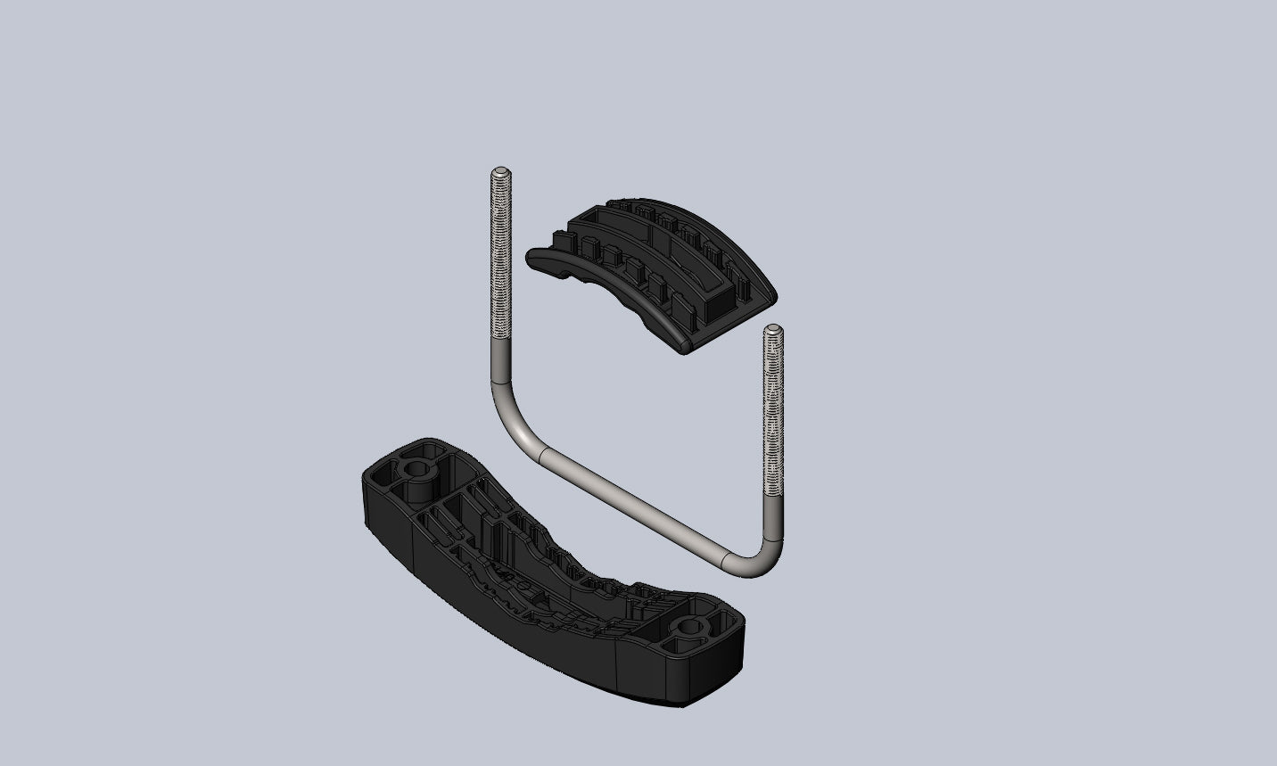 Yakima 8881071 Rpl, gancho en forma de U con almohadilla