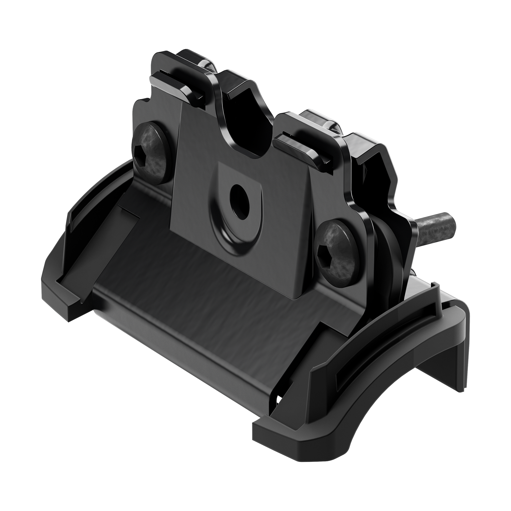 Custom adapter kit for mounting a Thule roof rack system to select vehicles.