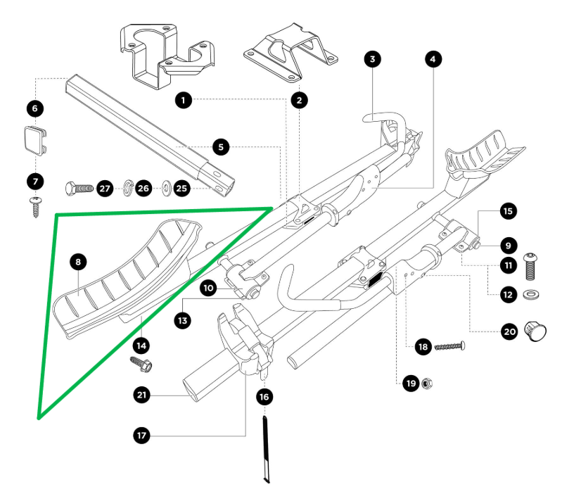 Thule 1500056136 Front Wheel Tray