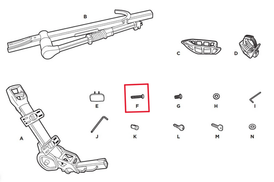 Thule 1500056138 SCREW SELF TAP 4.8 MM (8528100001)
