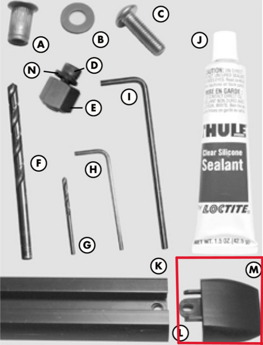 Thule 1500056157 Top Tracks End Cap (8535361)