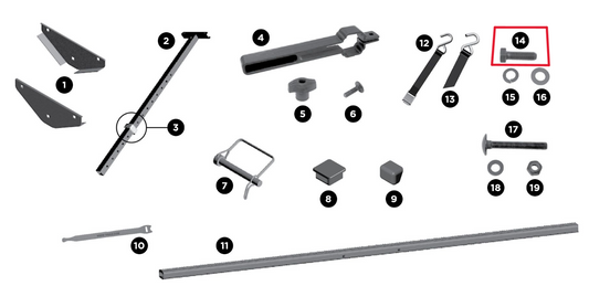 Thule 1500056164 (908124054) Hex Head Bolt 12x40 mm