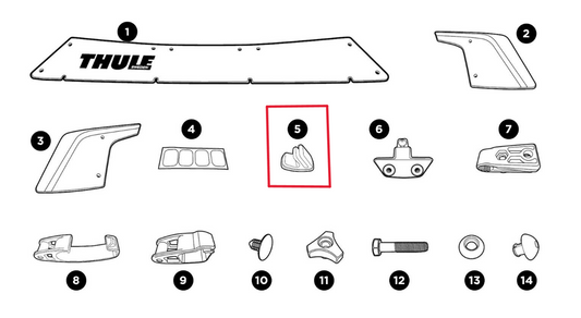 Thule 1500056530 Foot (Airscreen)