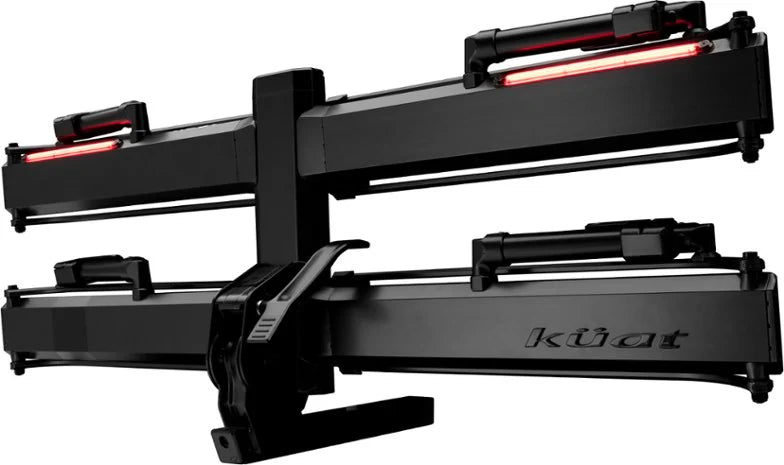 Kuat Piston Pro X 2" LED Dual Ratchet Platform Rack with Kashima - 2 Bike - Galaxy Gray