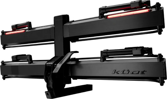 Kuat Piston Pro X 2" LED Dual Ratchet Platform Rack with Kashima - 2 Bike - Galaxy Gray