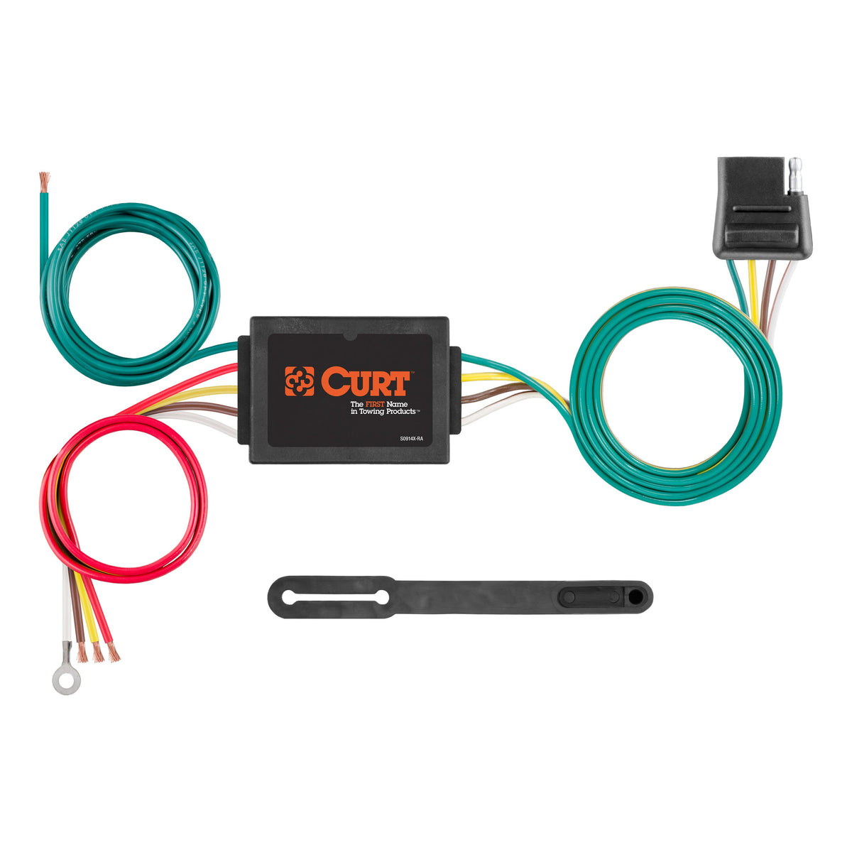 CURT 56175 Non-Powered 3-to-2-Wire Splice-in Tail Light Converter, 4-P ...