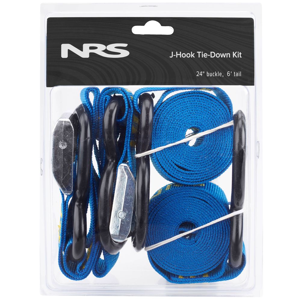 NRS J-Hook Tie-Down Straps 6' Pair