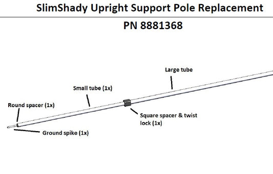 Yakima 8881368 Rpl,Tele Legs,Slimshady