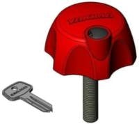 <p>Replacement locking knob for SpareTime and SpareRide bike carriers.</p> <p>&nbsp;</p> <p>Locks and keys not included.</p>