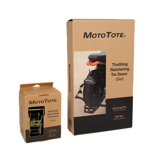 MotoTote Deluxe Motorcycle Tie Down Bundle