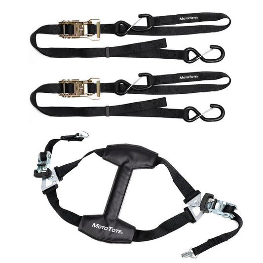 MotoTote Deluxe Motorcycle Tie Down Bundle