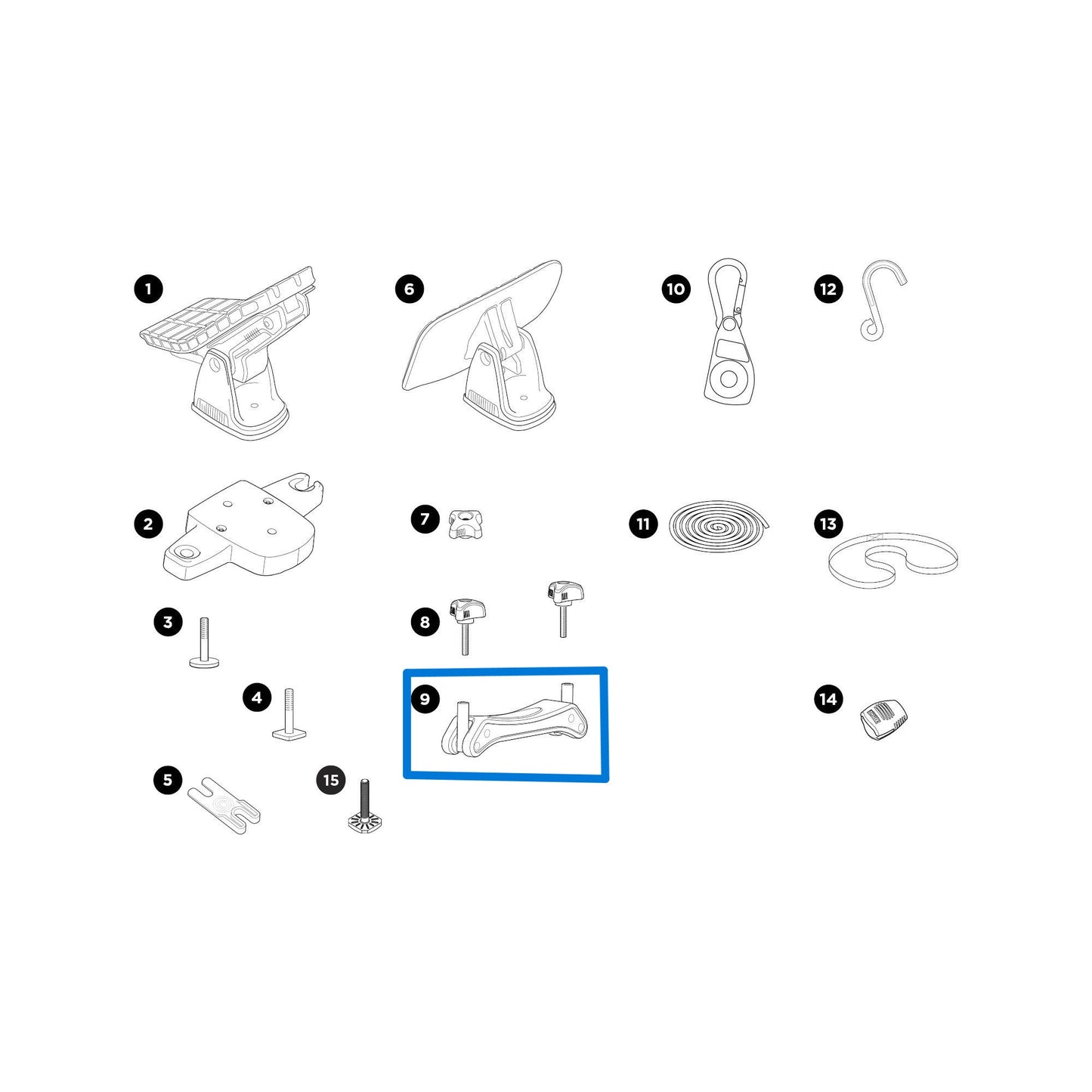 Soporte de montaje abatible Thule 1500052437