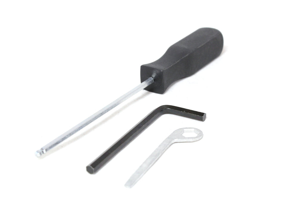 <p>Replacement tool kit for installation of Whispbar products</p> <p>Includes:</p> <ul> <li>One 4mm ball end wrench</li> <li>One 10mm flat spanner</li> <li>One 5mm hex wrench</li> </ul>