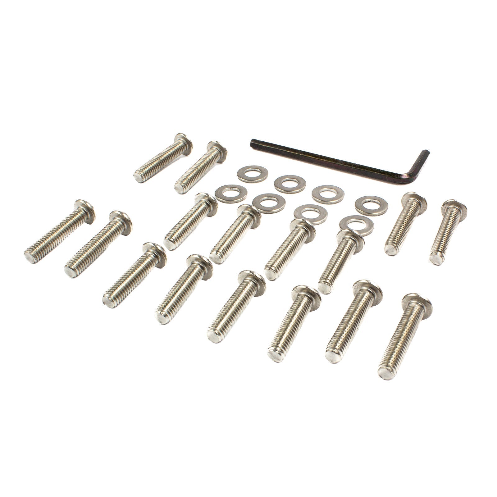 <p>Replacement hardware bag for Yakima's Locking RailRider 1 towers.</p> <p>Includes:</p> <ul> <li>16 bolts</li> <li>8 washers</li> <li>1 allen wrench</li> </ul>