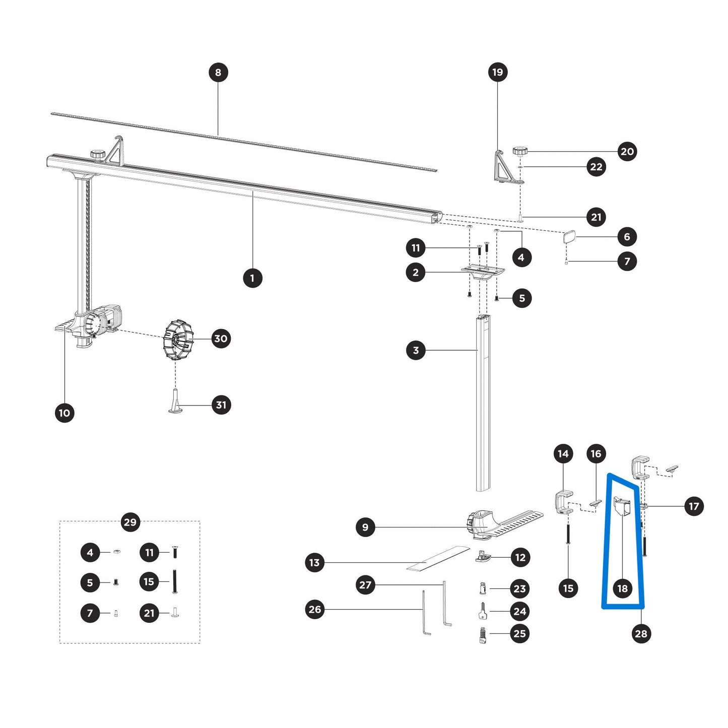 Thule 1500056301 Clamp Lock Housing (Xsporter Pro)