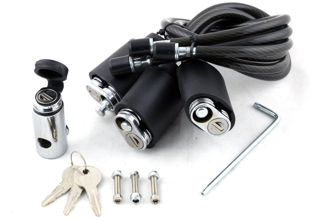 Transfer Box Locking Kit Kuat Transfer - Cable Lock Kit with Locking Hitch Pin - Triple - USED ...