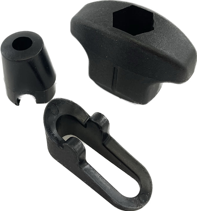 <p>Yakima 8880196 Replacement&nbsp;<span>Bail Adapter for Forklift and Frontloader. Assembly comes with knob, adapter, and Tbolt</span></p>