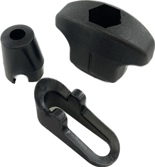<p>Yakima 8880196 Replacement&nbsp;<span>Bail Adapter for Forklift and Frontloader. Assembly comes with knob, adapter, and Tbolt</span></p>