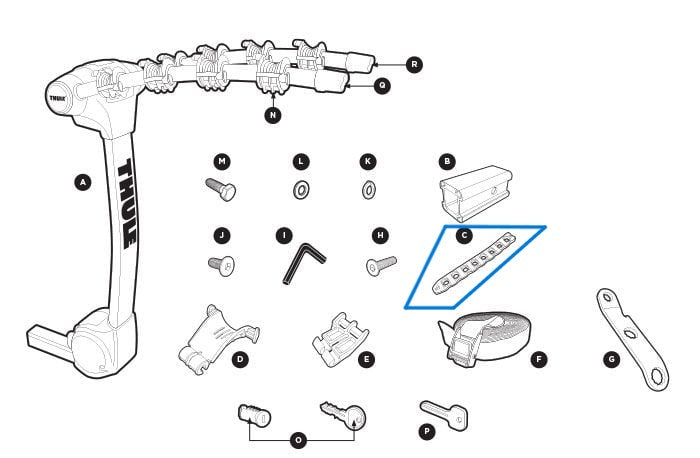 Correa ondulada Thule 1500052451 (8523006001)