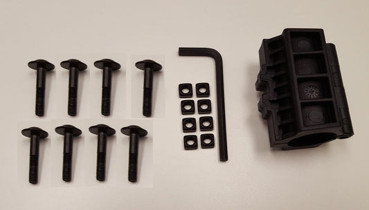 <p><span>Replacement mounting hardware for SkyRise rooftop tents.</span></p> <p><span> Includes eight M6 x 35mm bolts, eight M6 square nuts, one 5mm hex wrench and four RoundBar adapters.</span></p>