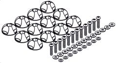 Yakima 8810155 Rpl, Hdw, Camions, 60" avec boulons