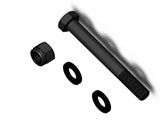 <p>Hardware for tongue and spine pivot on the TwoTimer, FourTimer, OnRamp, and HoldUp bike racks.</p> <p>Includes pivot bolt, two flat washers and nut.</p>