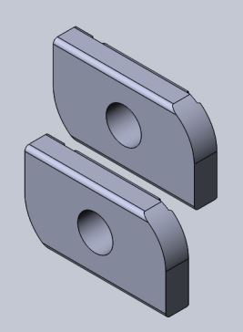 <p>Replacement M10 nut plate for HD and LockNLoad t-slot accessories. Includes two M10 nut plates.</p>