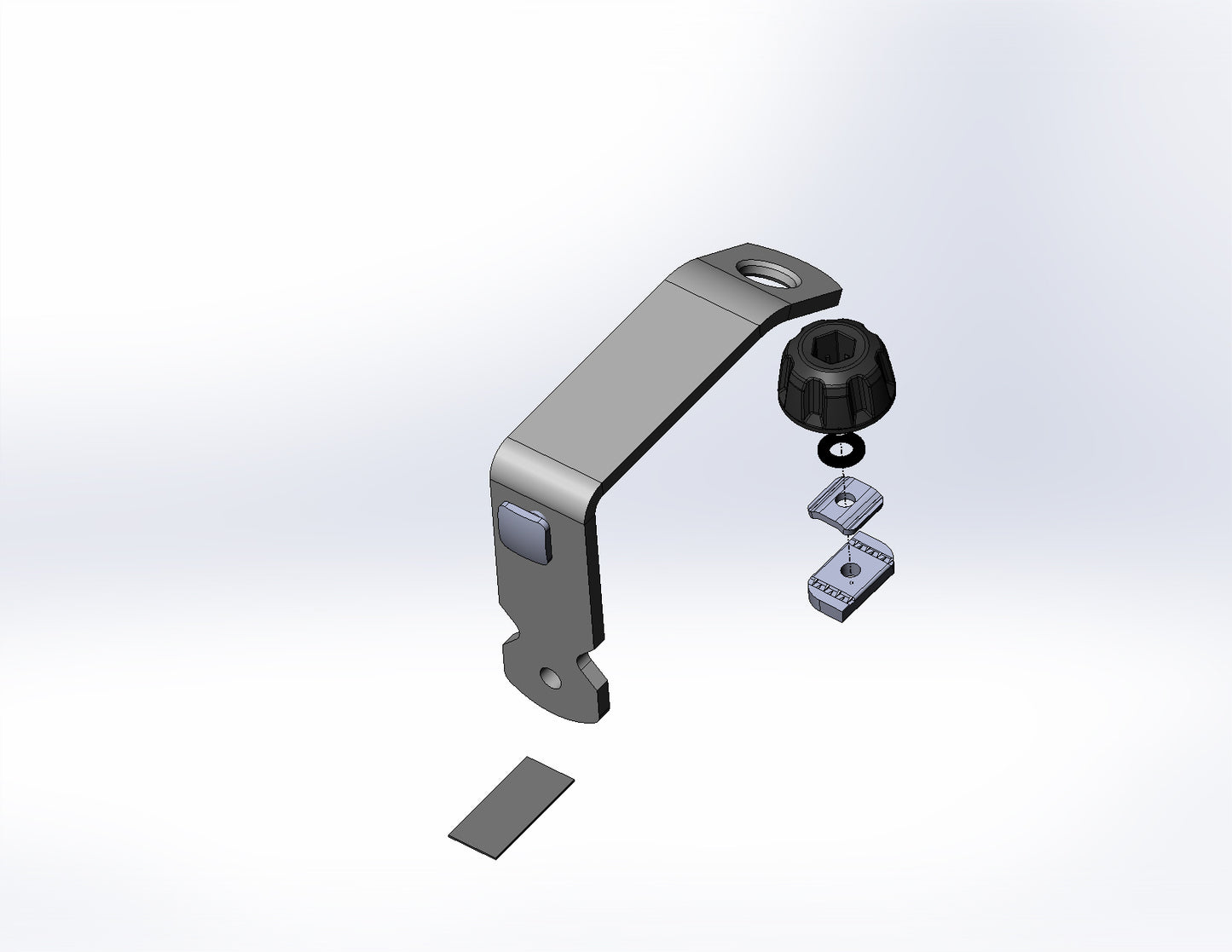 <p>Replacement Load Stop, T-slot. Includes one Load Stop. Includes 1 Load Stop bracket, 1 M8 thick nut plate, 1 M8 thin nut plate, 1 M8 washer, 1 knob, and 1 stick on pad.</p>