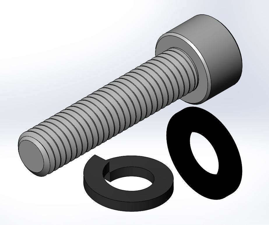 <p><span>Replacement screw for the non-locking bases of OverHaul HD and OutPost HD. Includes one M8 1.25x35mm screw, one M8 lock washer, and one M8 flat washer.</span></p>