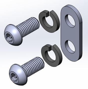 <p><span>Replacement telescoping hardware for OverHaul HD. Includes two M10 security screws, two M10 lock washers, one plate washer.</span></p>