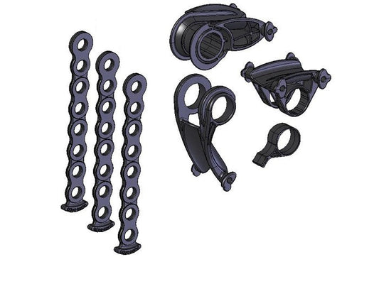 <p>Set of replacement bike cradles for Yakima Doubledown, Doubledown Ace, Kingpin, and Highlite bike carriers. Includes straps and each saddle required to carry one bike.</p>